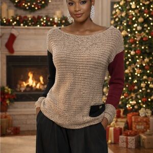 Size L Colorblock oversized Sweater